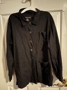 Vintage Robert Louis Black Button Down Shirt